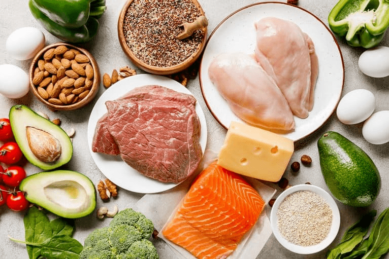 Alimentos que puedes comer en la dieta ceto.