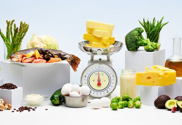 Alimentos recomendados para la dieta keto.